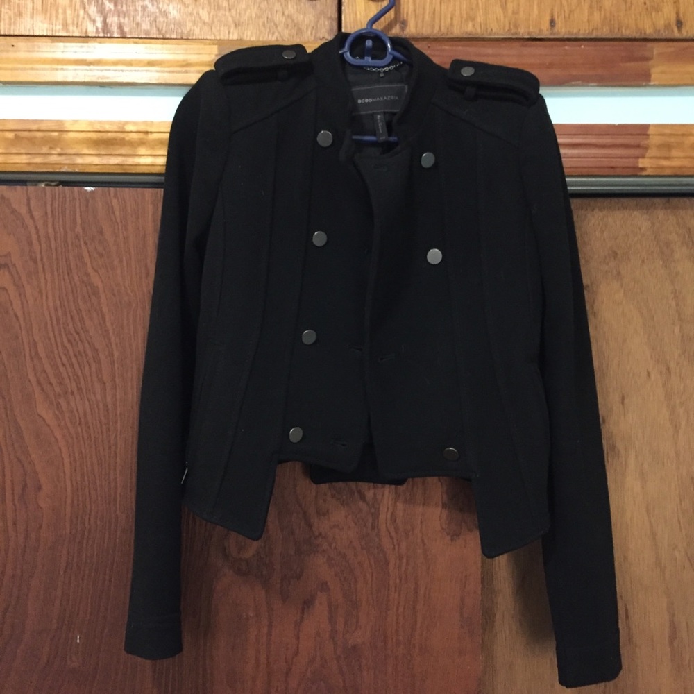 BCBG Maxazria short moto jacket